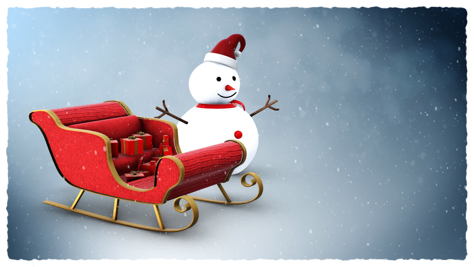 3D Festive Christmas Background