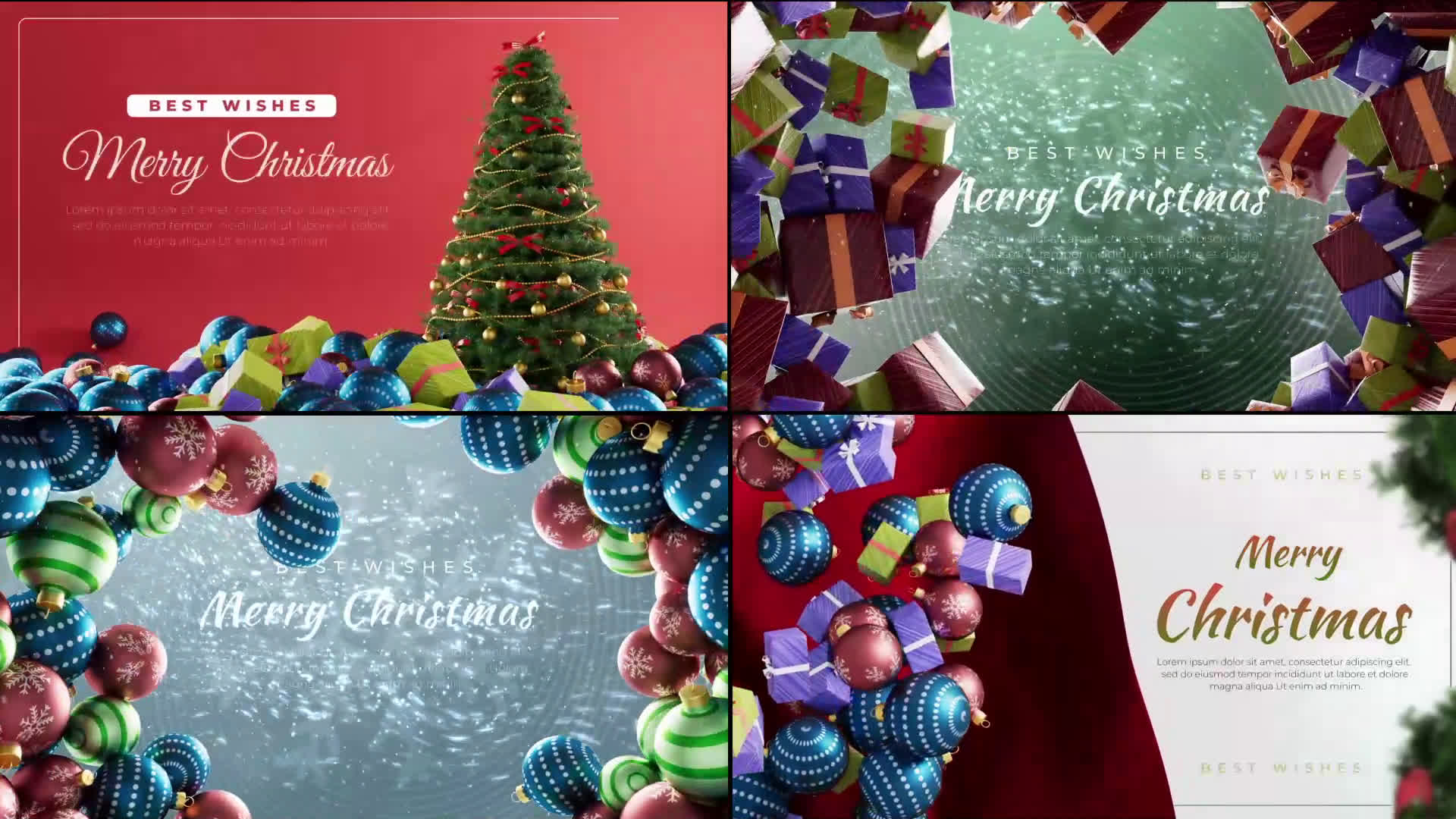 Festive Christmas Greetings Pack