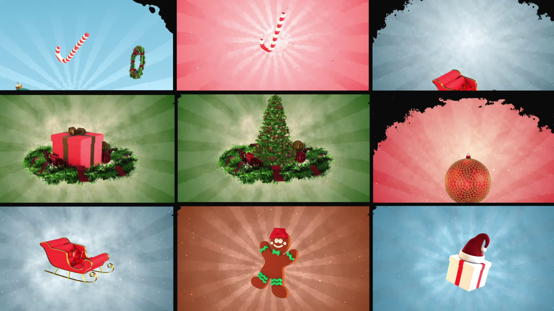 Festive Christmas Transitions Pack