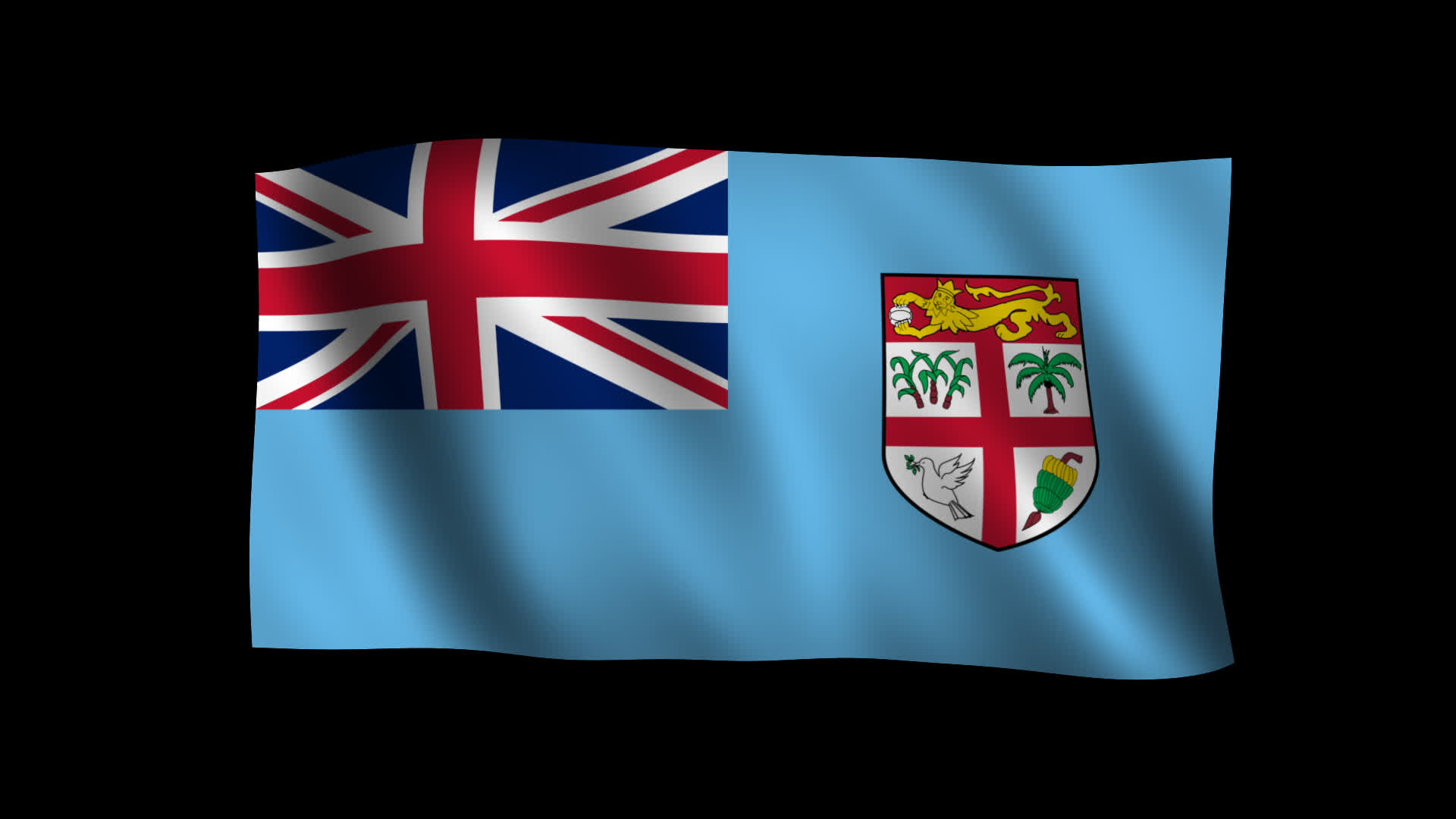 Fiji Flag Smooth Waving