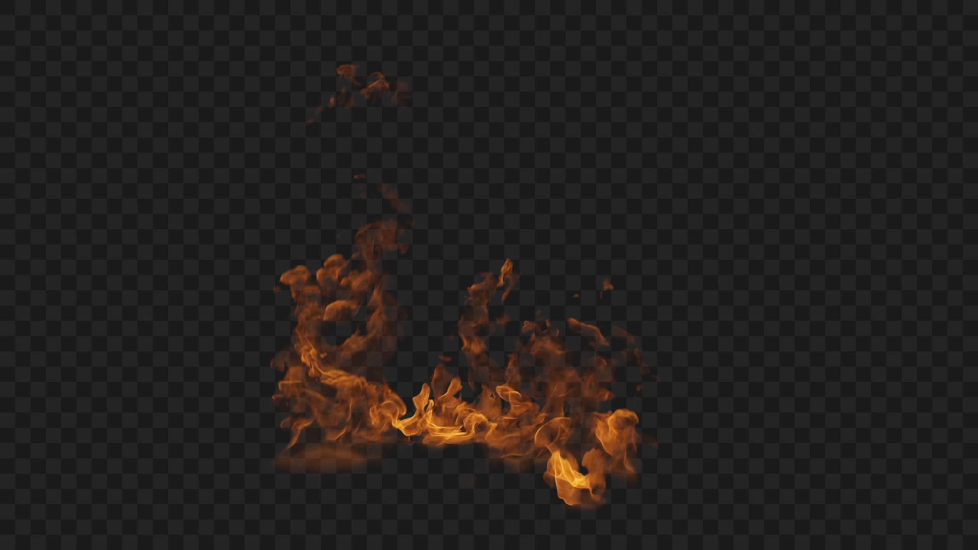 Debris Fire VFX Element on Alpha