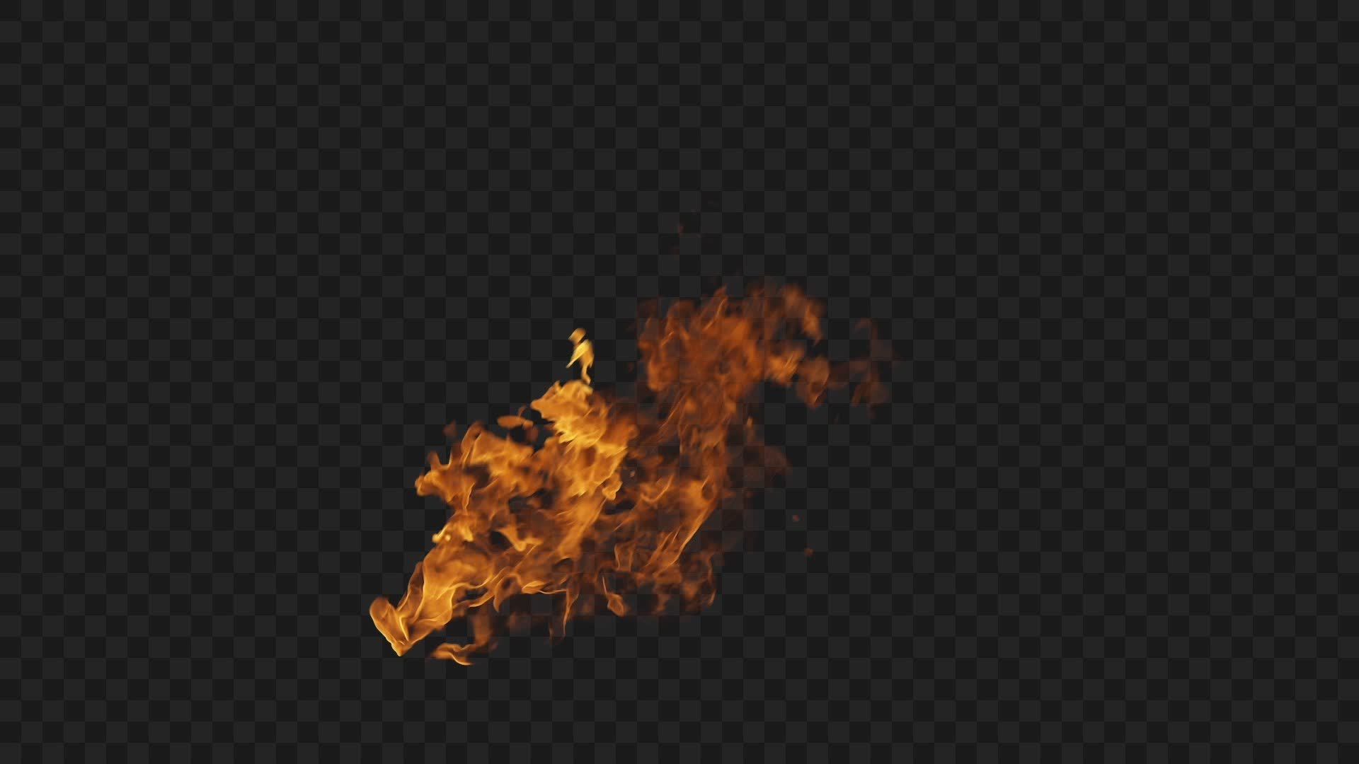 Fireball Burst VFX on Alpha