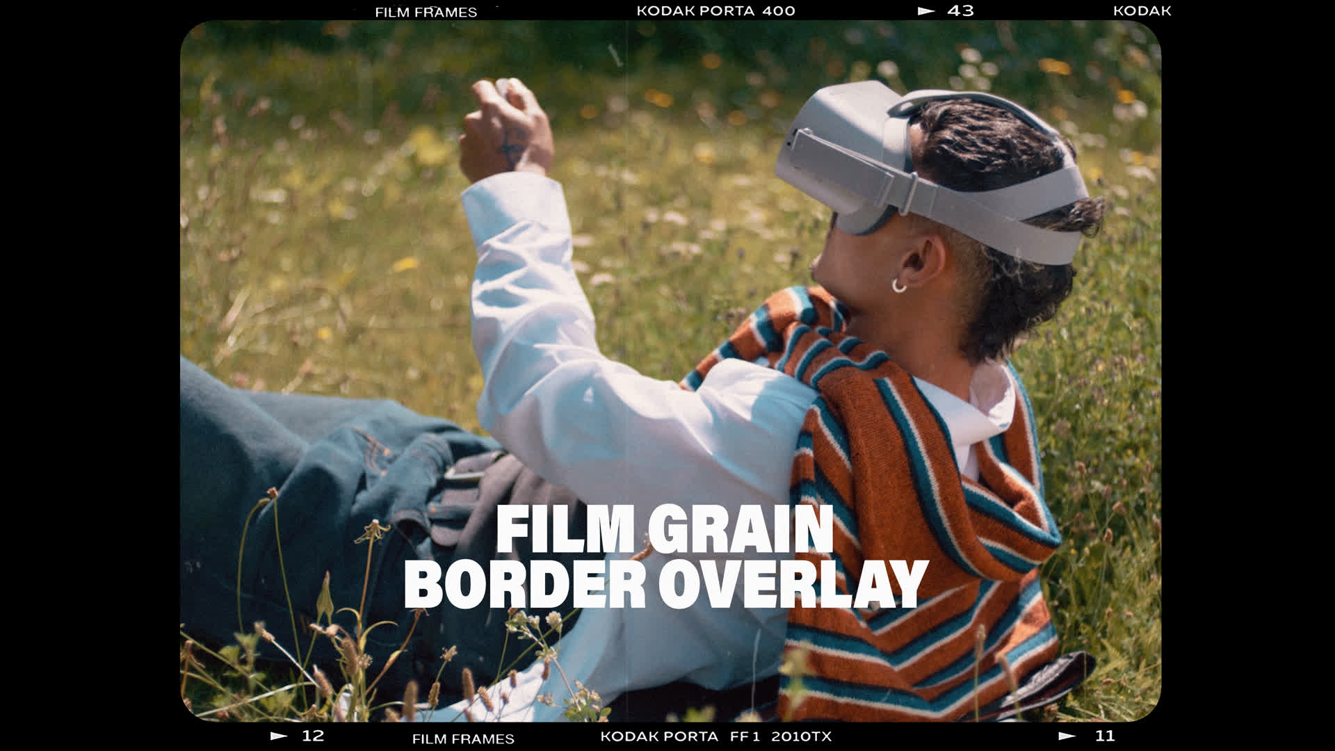 Film Grain Border Overlay Loop