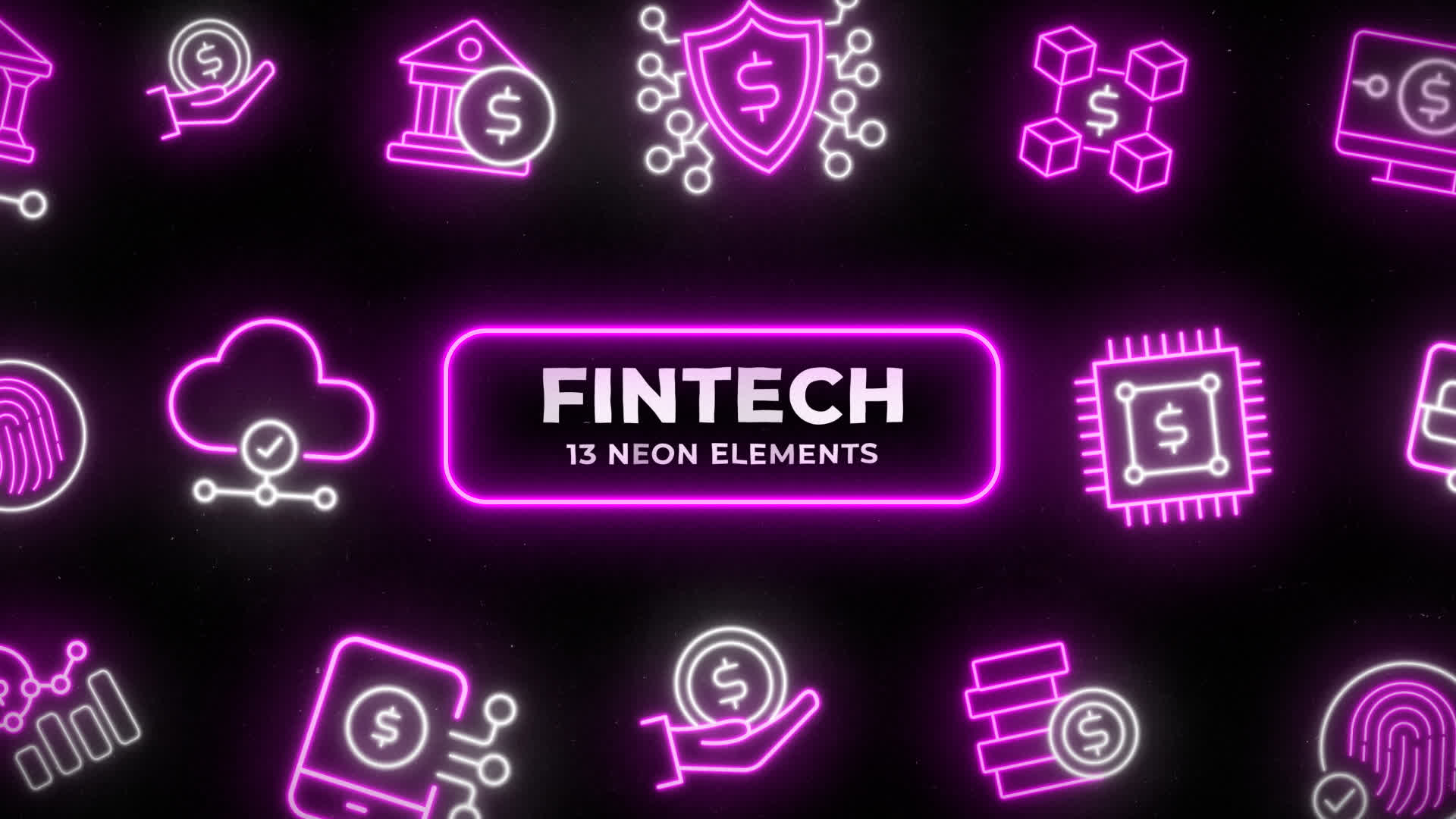 Fintech Neon Elements