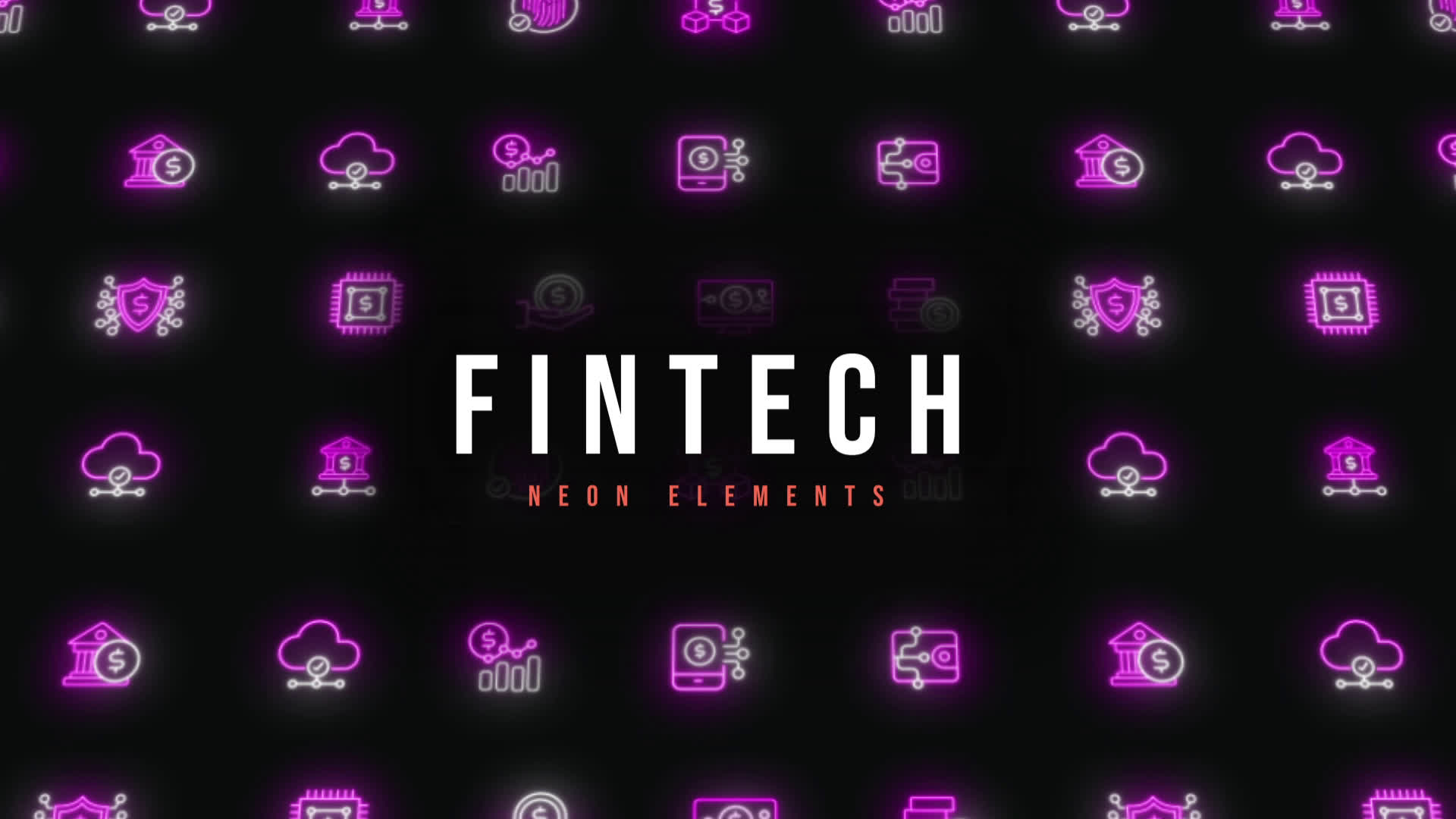 Fintech Neon Elements