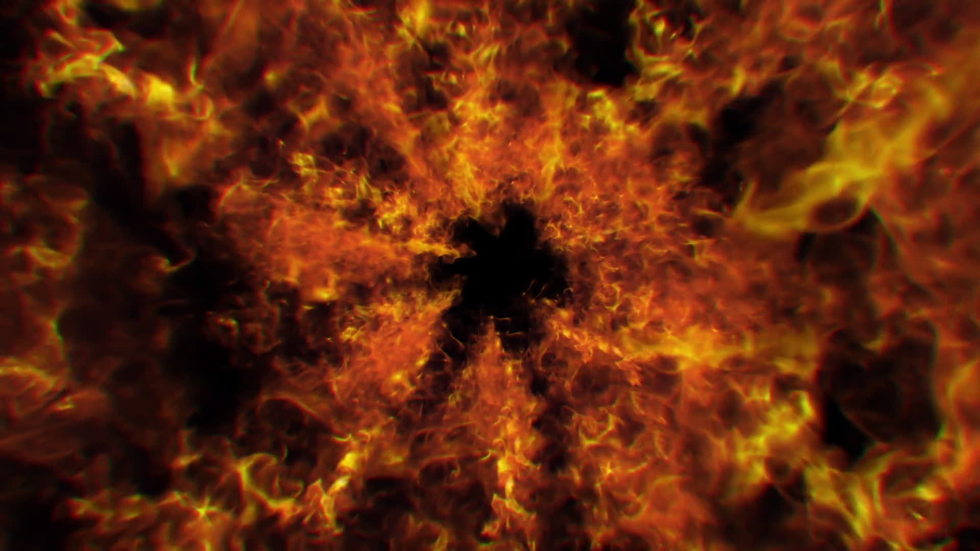 Fire Energy Background Tunnel