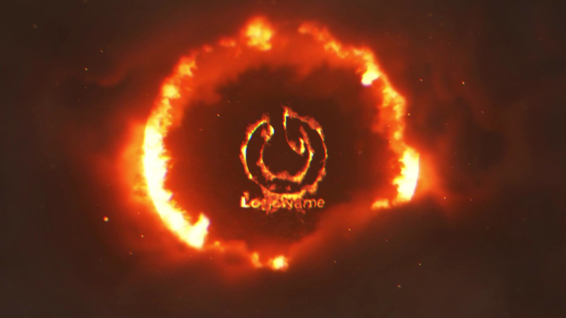 Fire Portal In Clouds