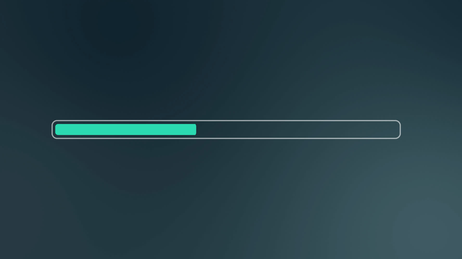 Flat Teal Progress Bar