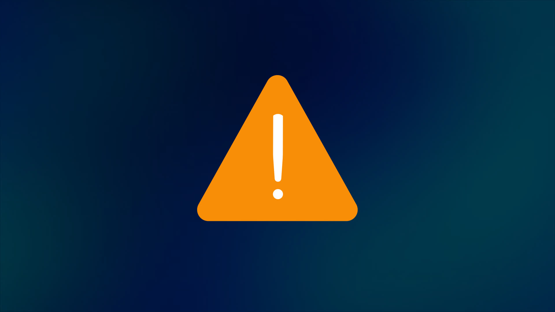 Flat Warning Triangle Badge