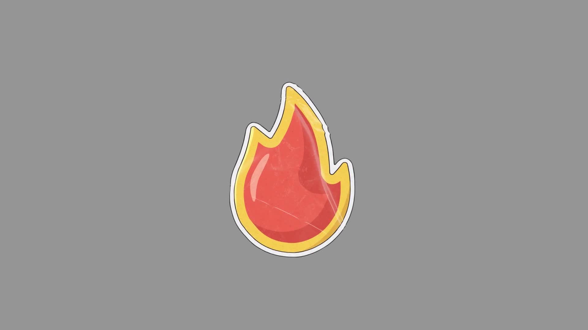 Flickering Cartoon Fire Flame Icon On Transparent Background On Alpha