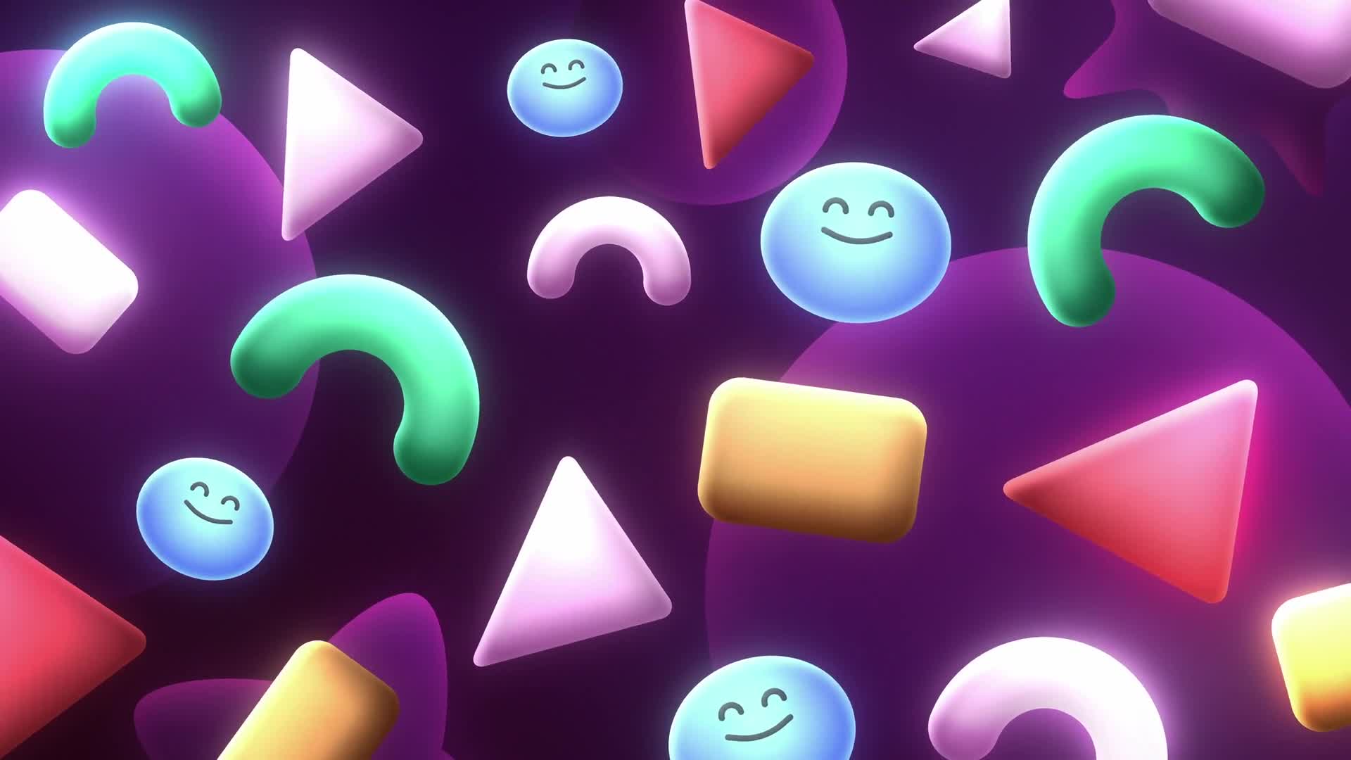 Floating Fun Shapes Loop