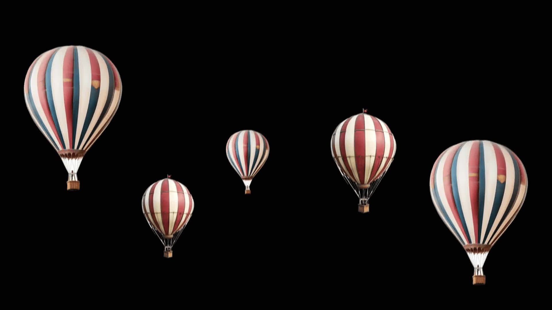 Flying Hot Air Balloons On Alpha