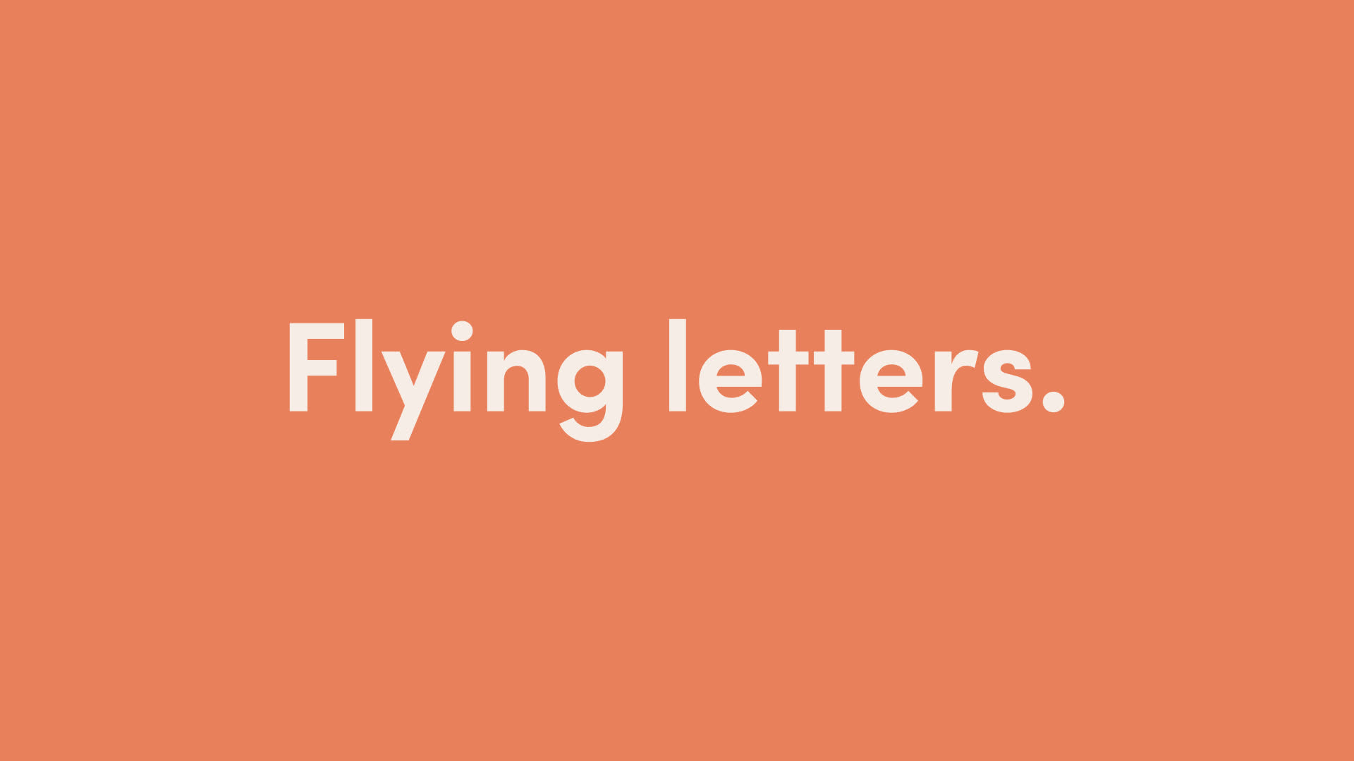Flying Letters