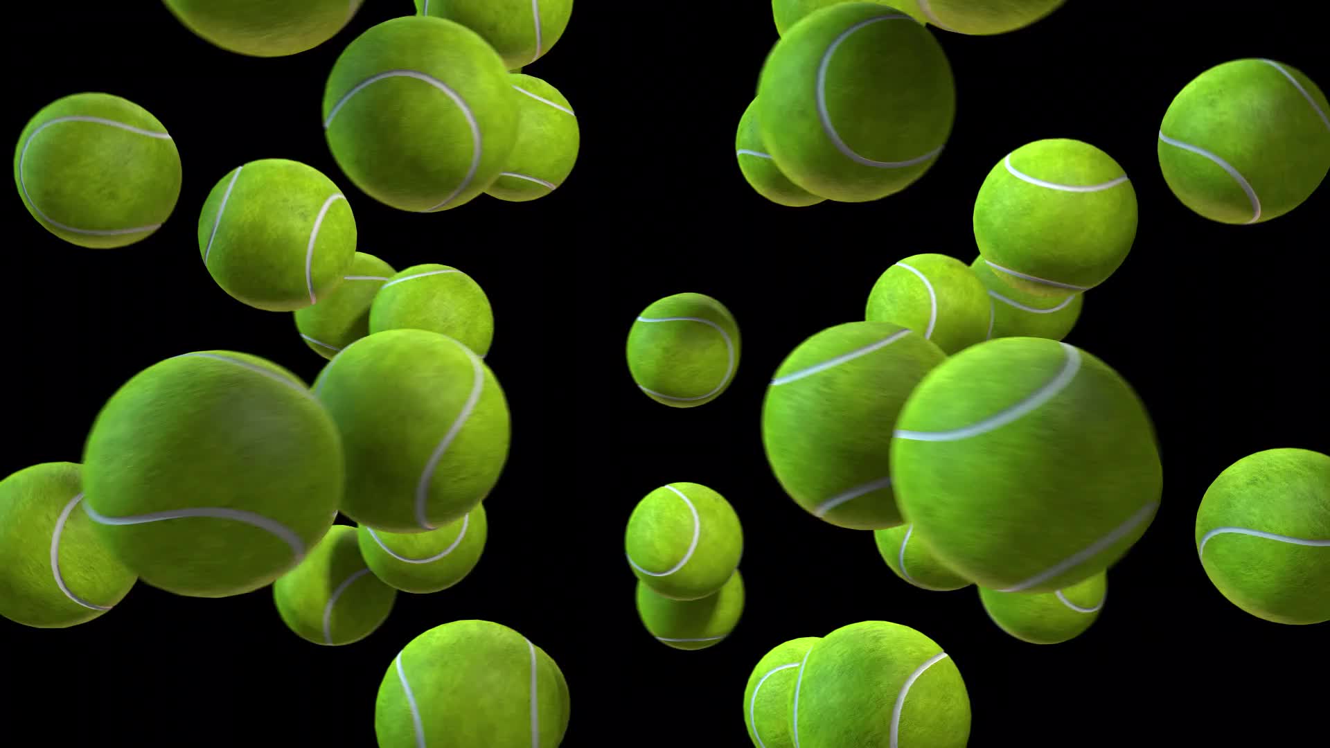 Flying Tennis Balls With Alpha