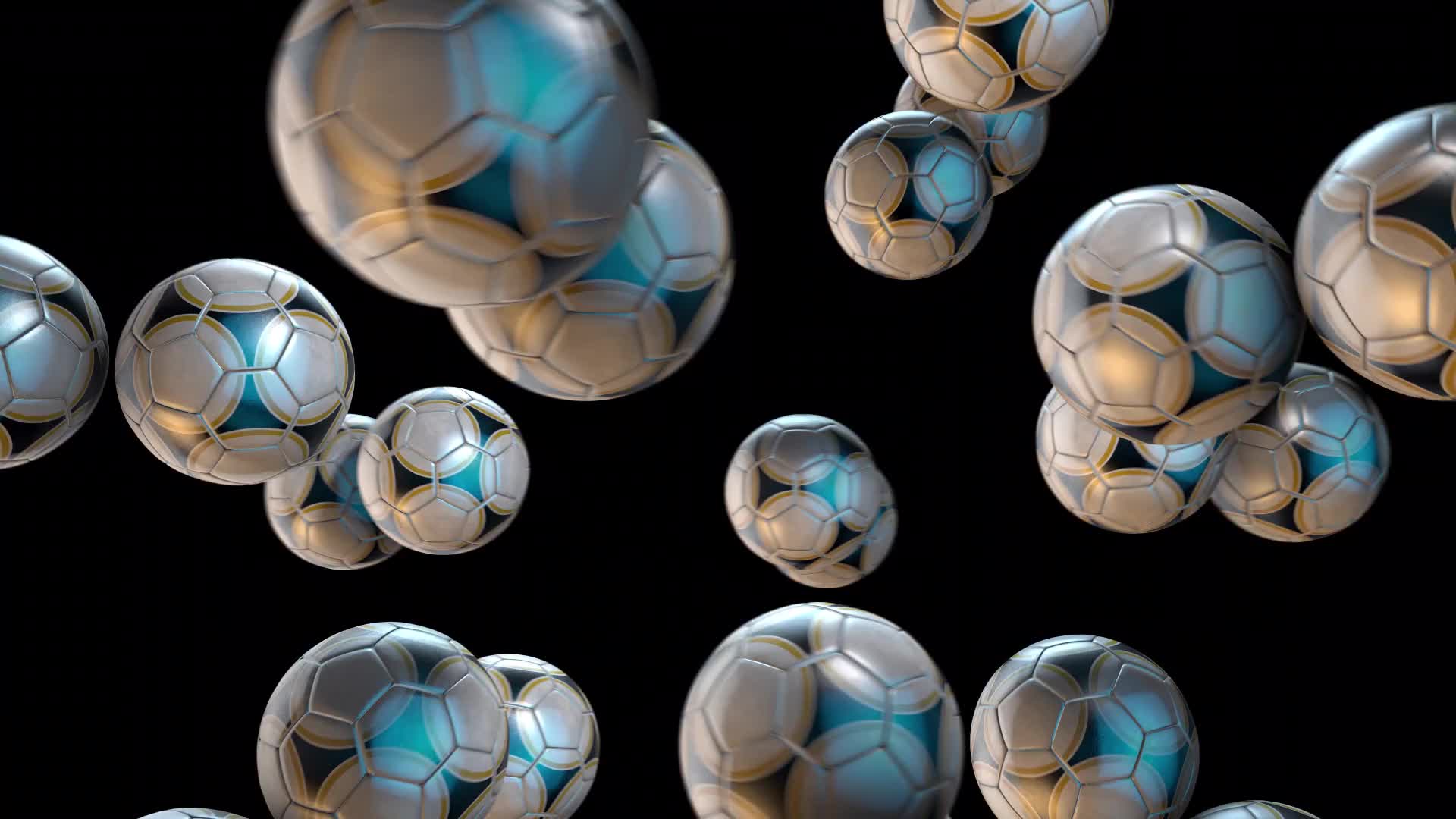 Flying White Footballs On Alpha