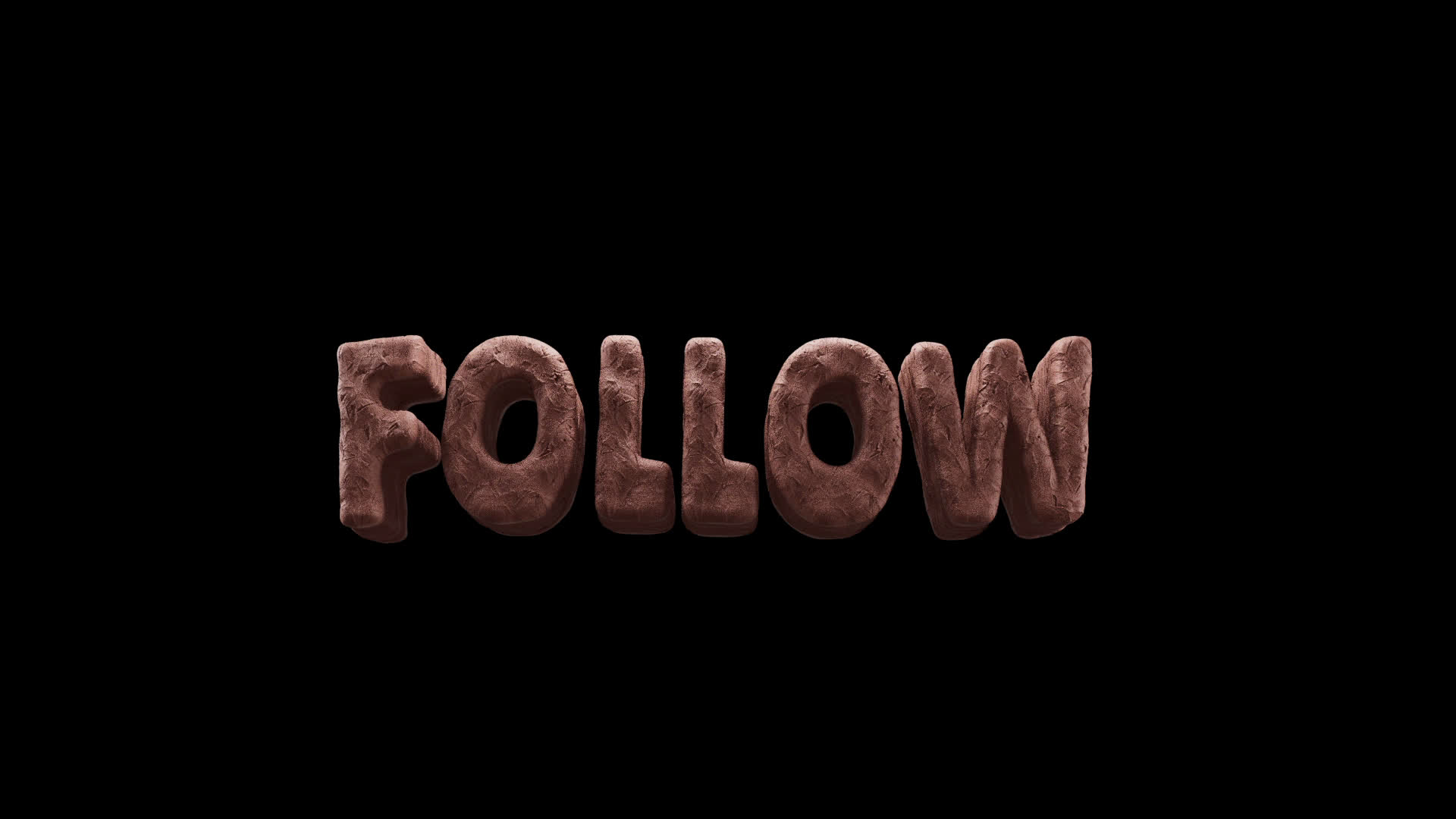 Follow Clay 3D Title on Alpha