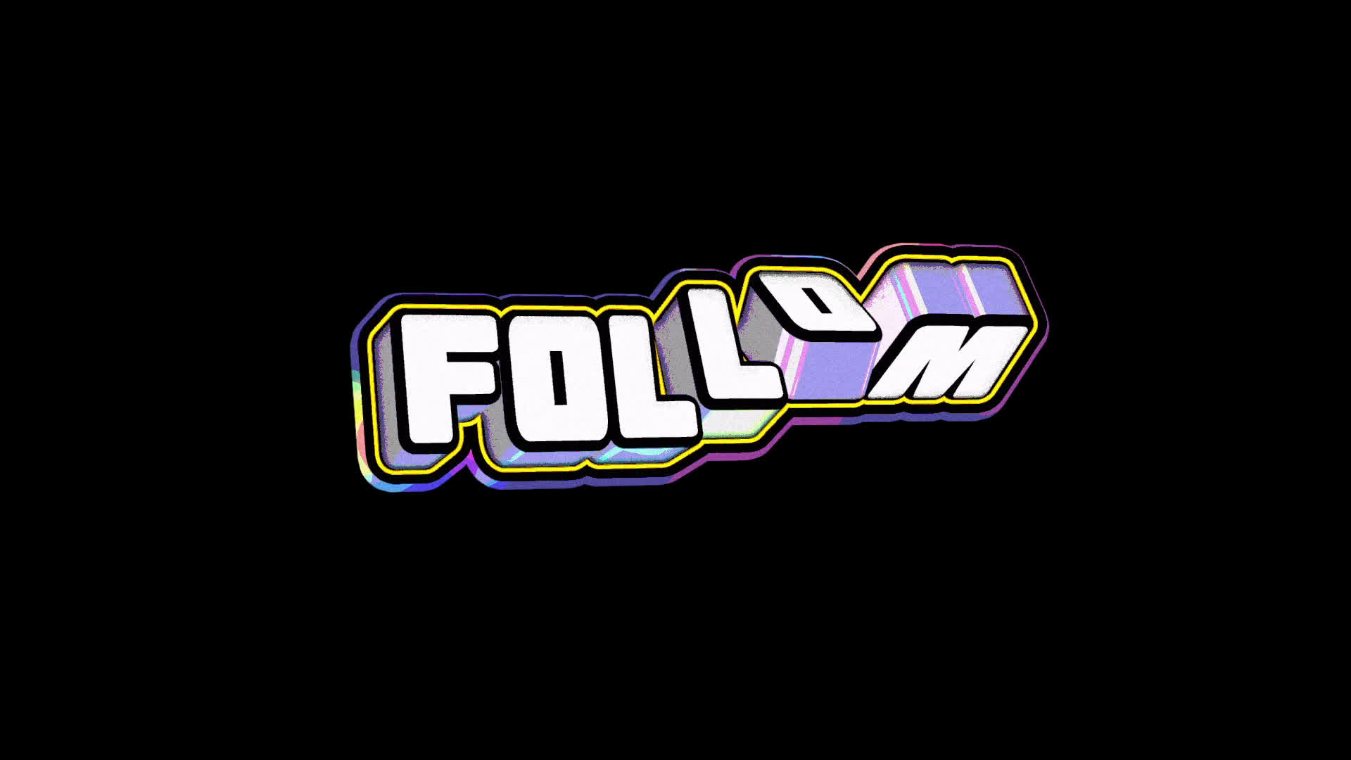 Follow Flipping 3D Title on Alpha