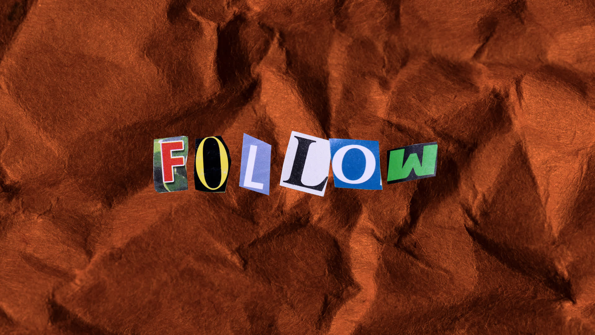 Follow Paper Cutout On Alpha