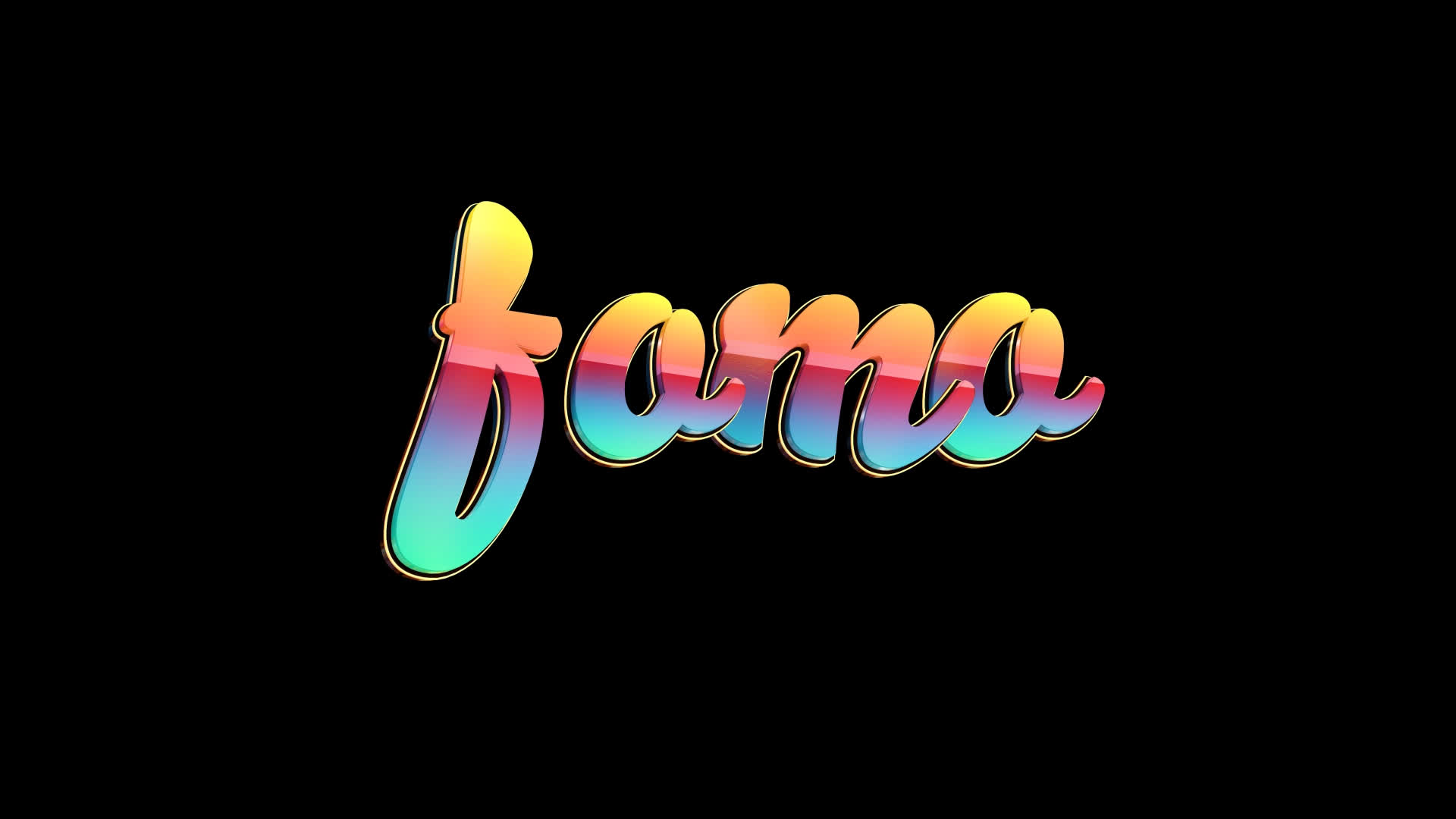 Fomo - Colorful Text