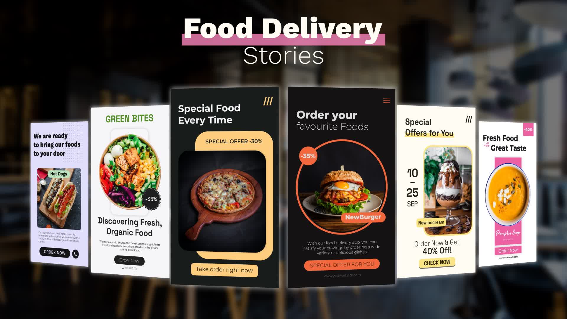 Portrait Food Delivery Stories