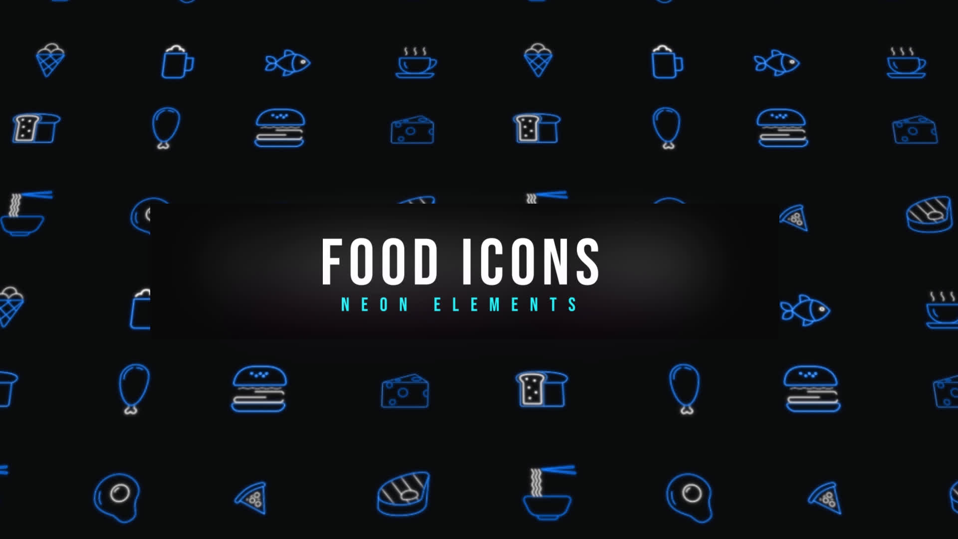 Food Neon Icons