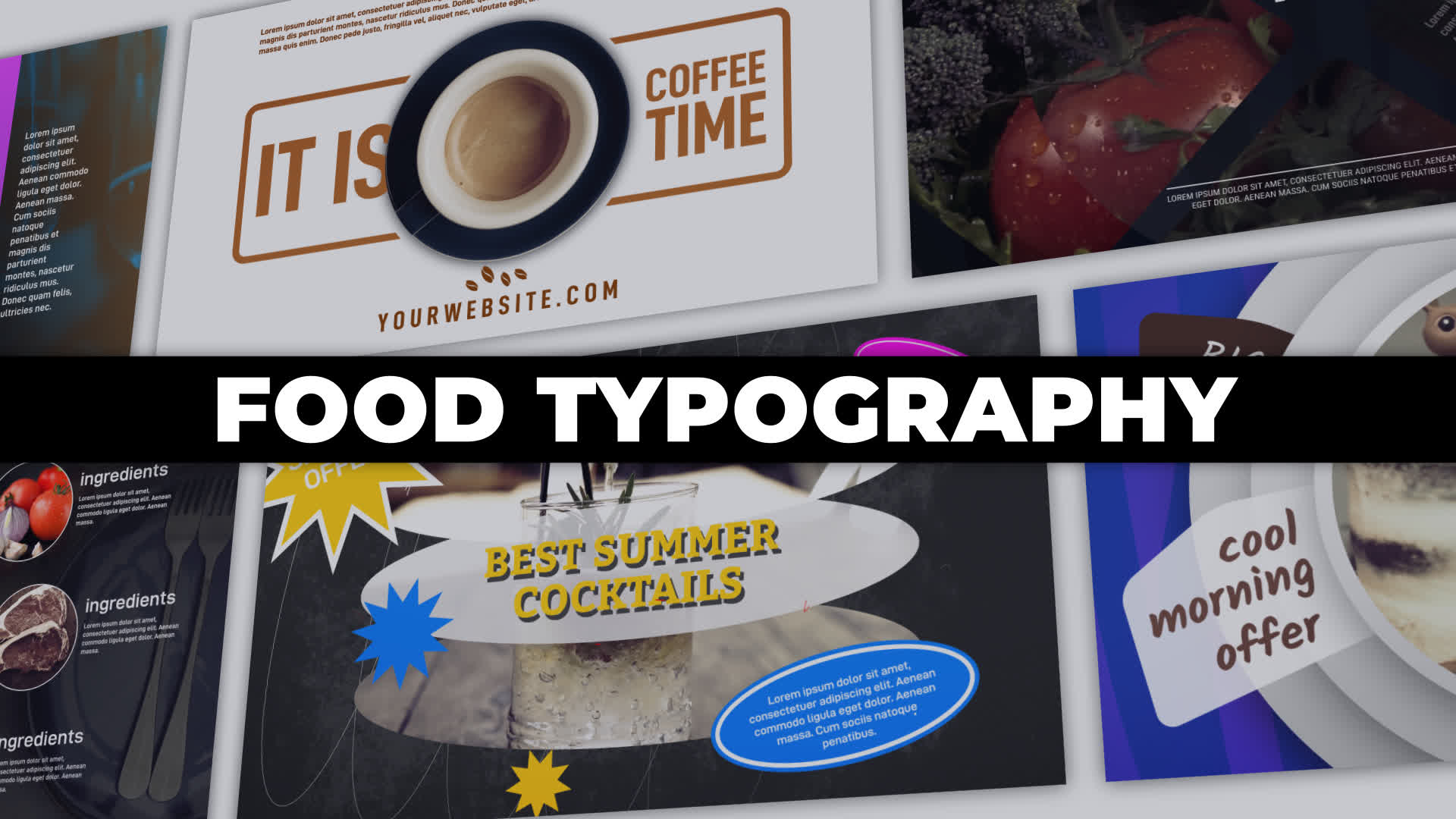 Food Typography Set