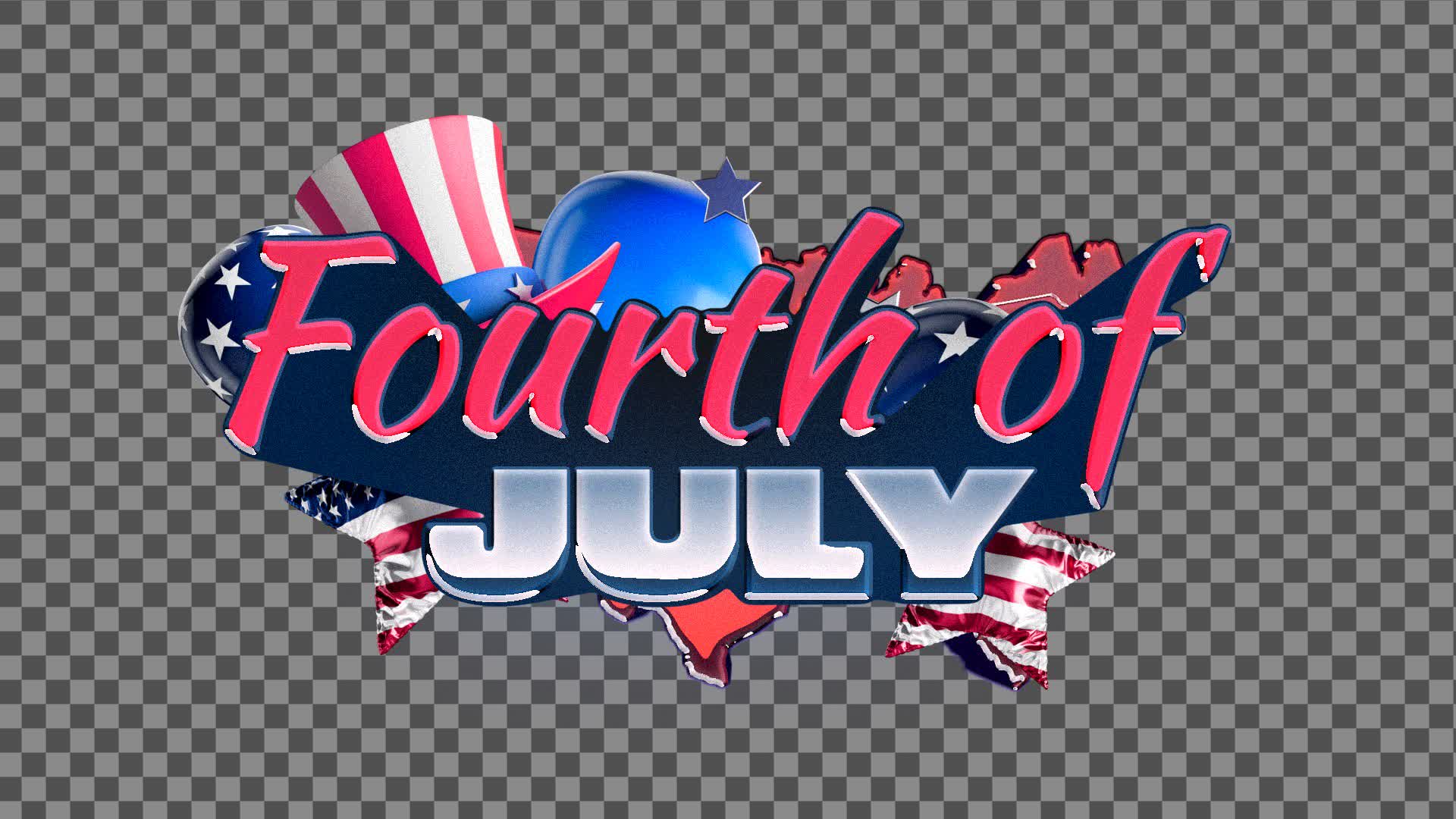 Fourth Of July Title Animation