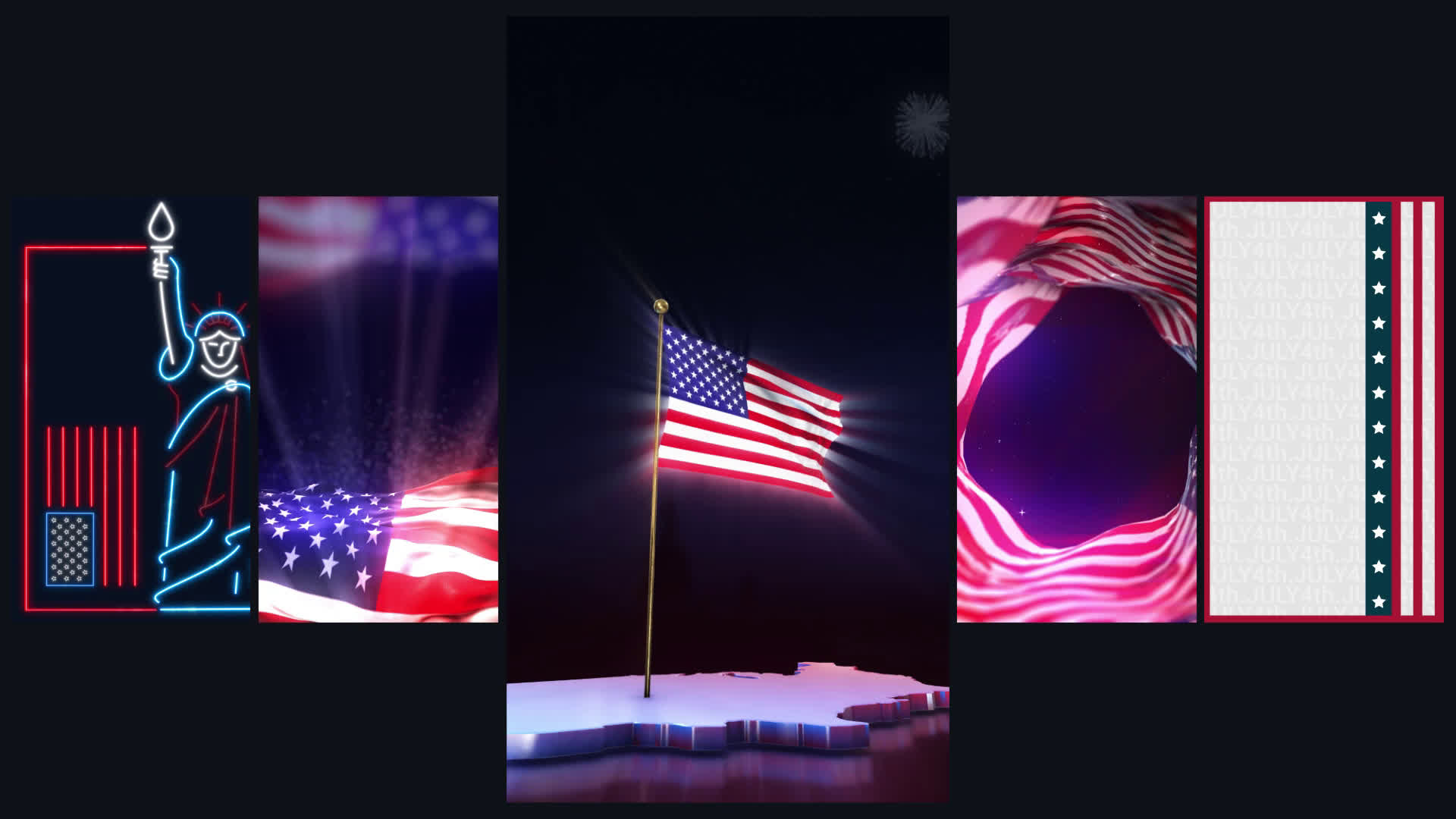 Fourth Of July Vertical Backgrounds