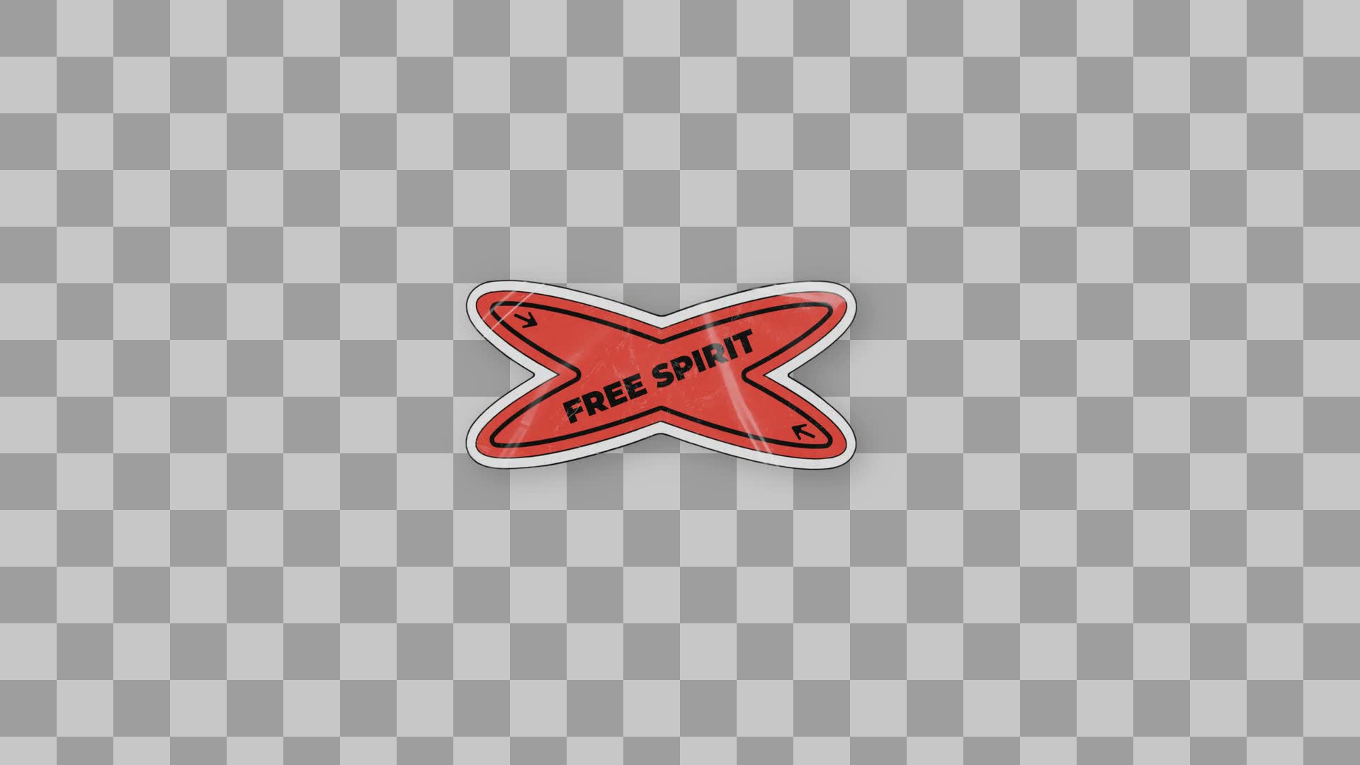 Free Spirit Winged Star Sticker