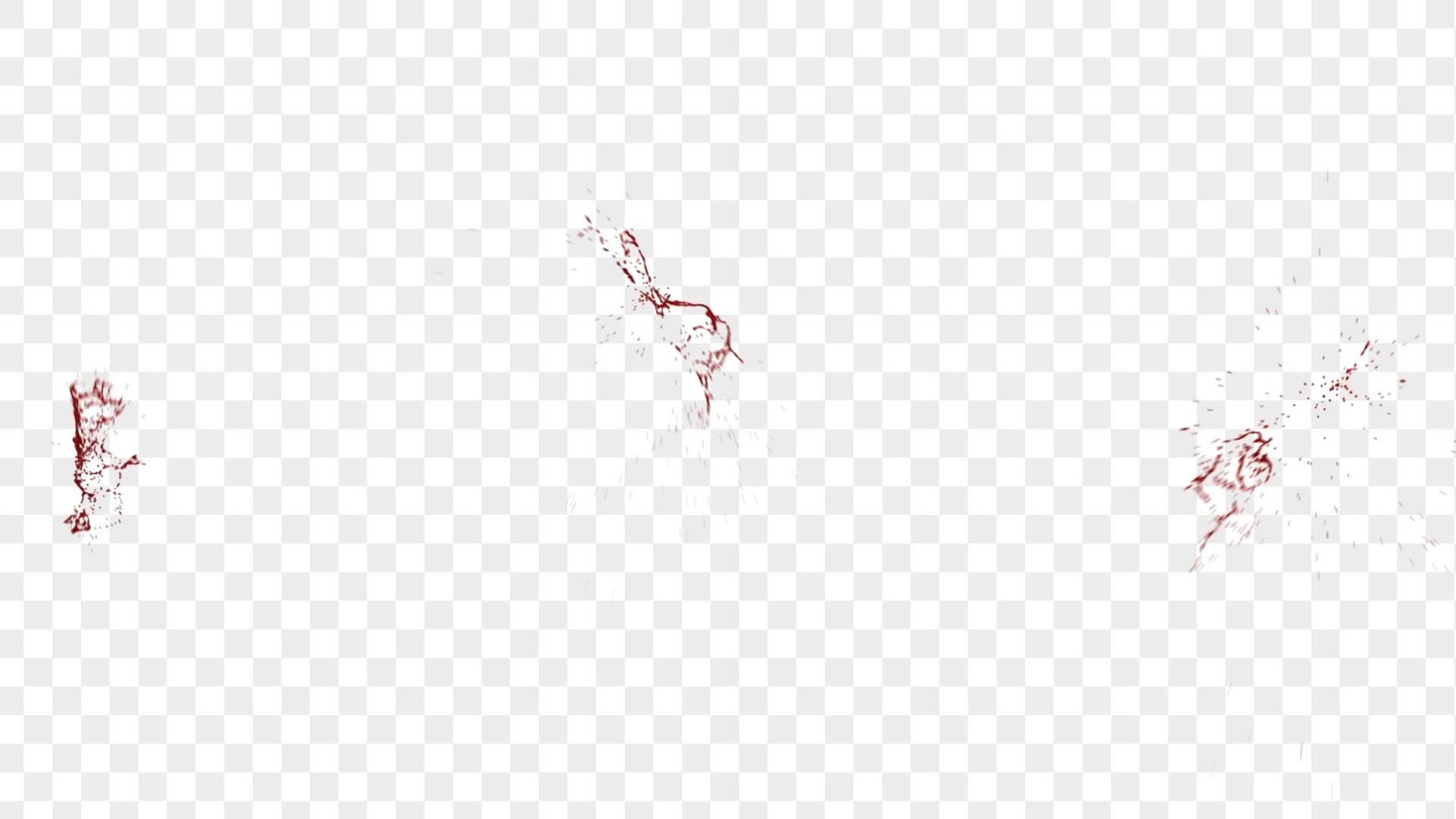 Front View Blood Splatter Pack on Alpha