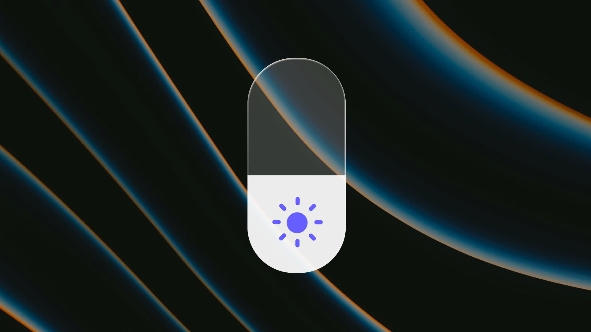Frosted Glass Brightness UI Widget