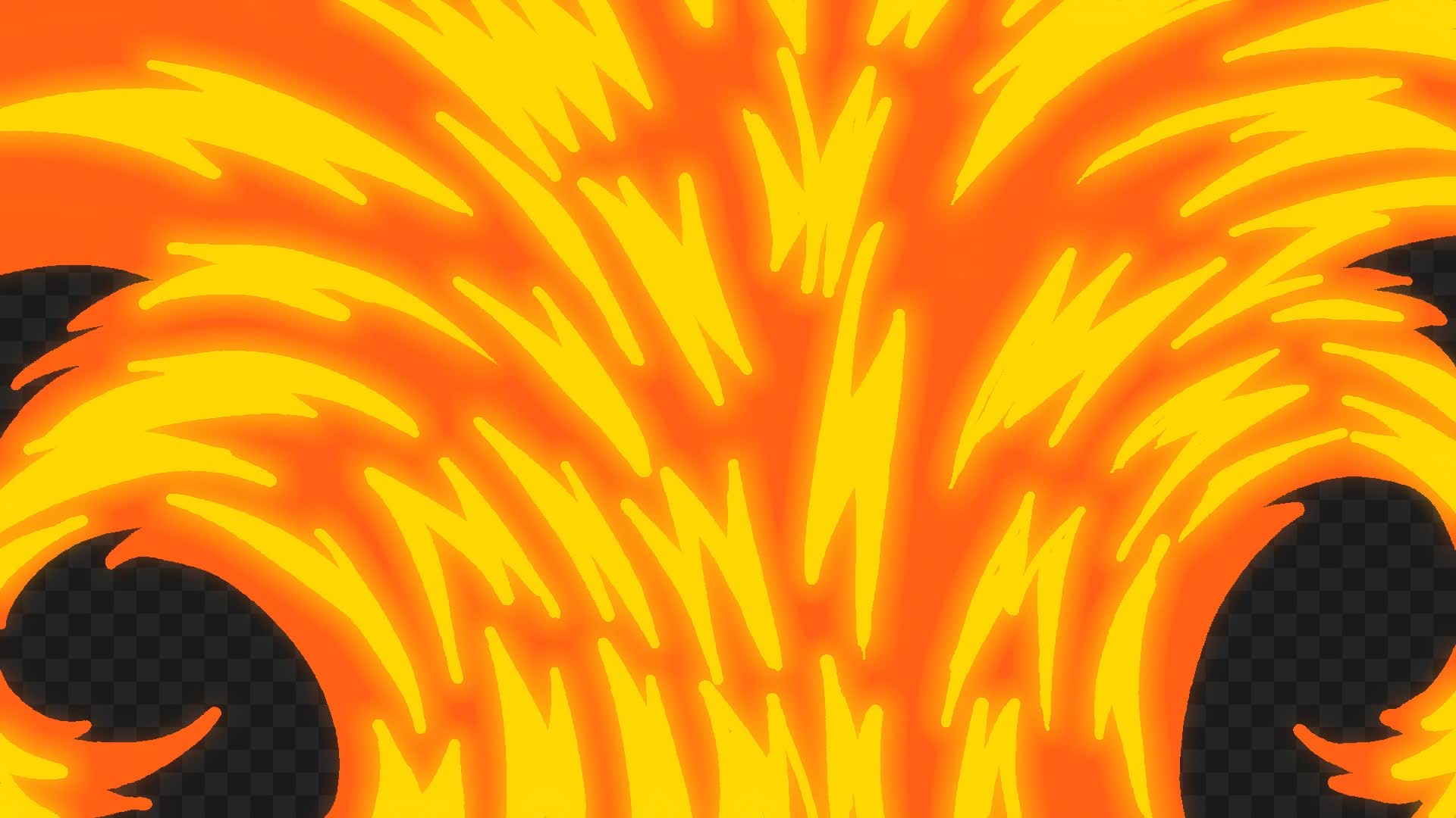 Full Screen Fire Transition Element