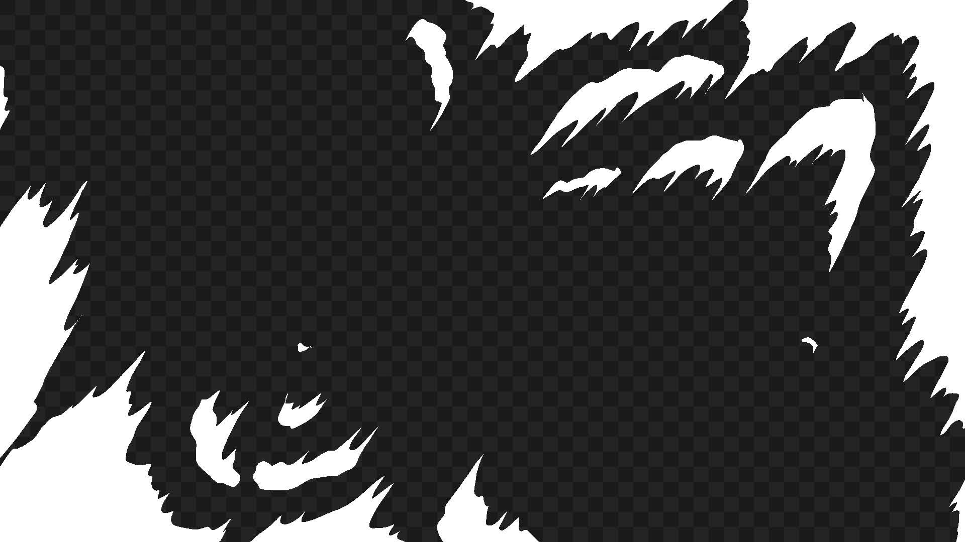 Full Screen Hand Drawn Anime Explosion