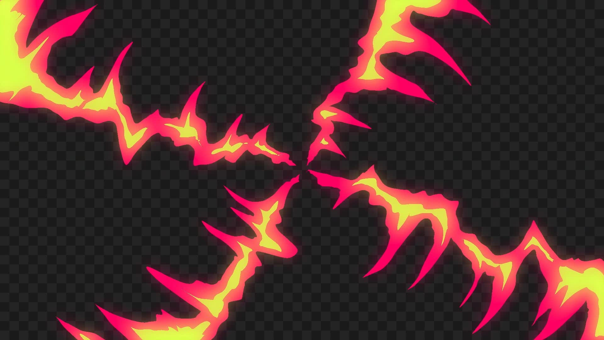 Full Screen Rotating Anime Fire Element