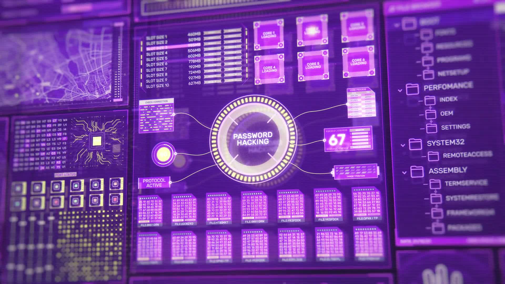 Futuristic Lab Interface