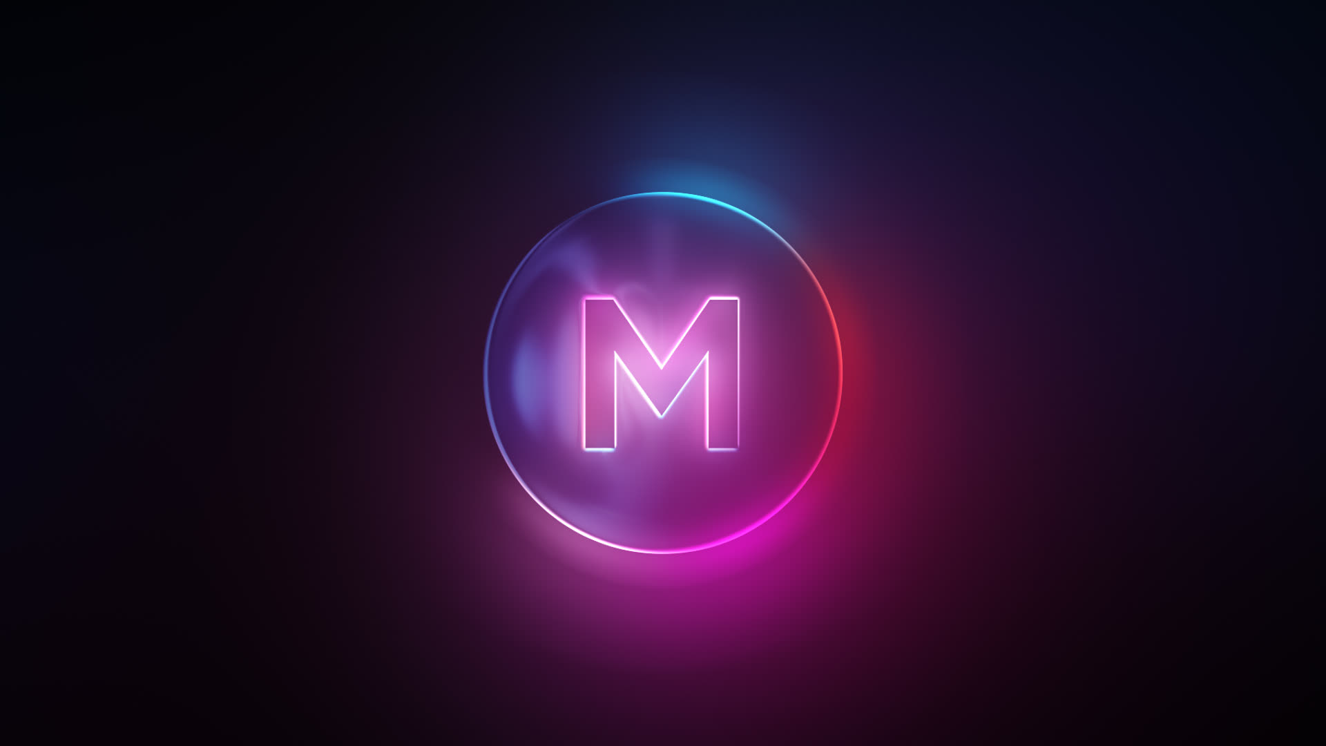 Futuristic Neon Logo Reveal