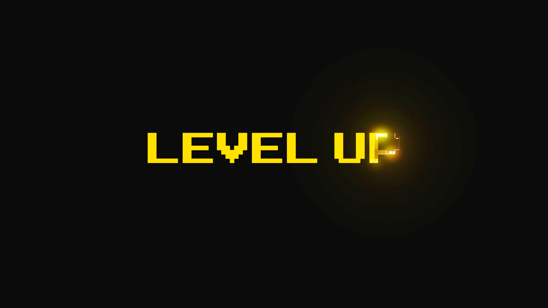 Futuristic Pixel Level Up