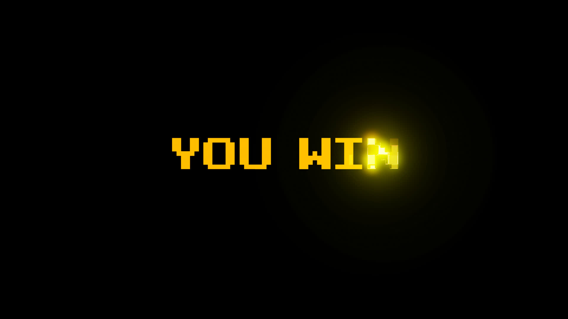 Futuristic Pixel You Win