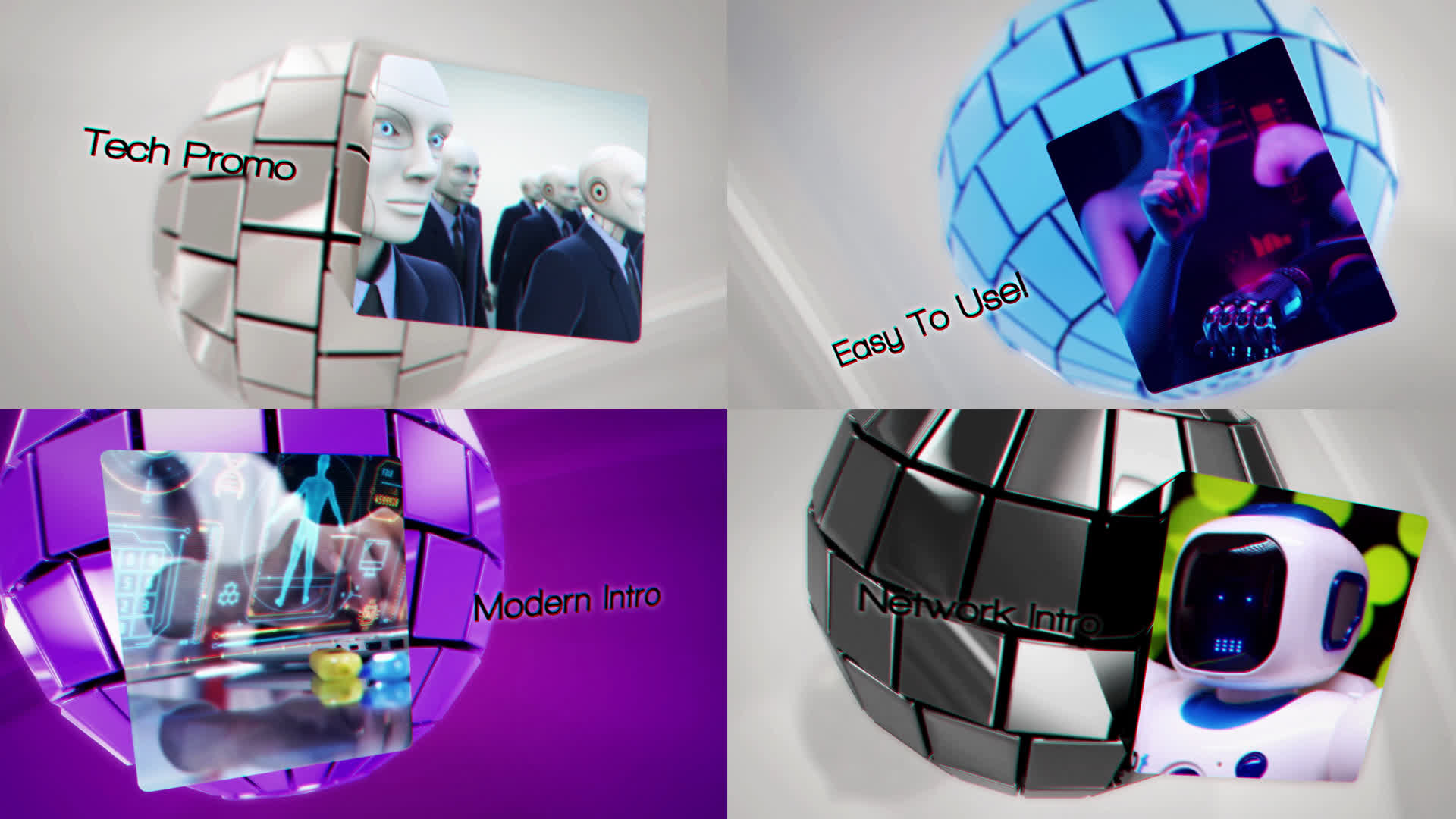 Futuristic Sphere Intro