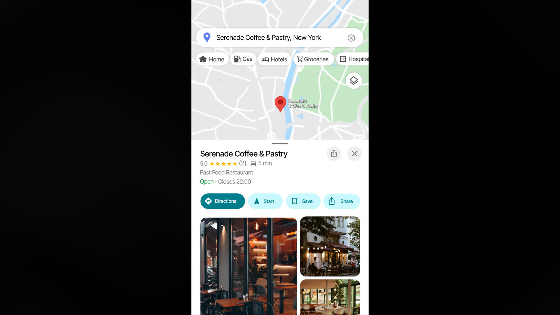 GPS Explore Interface With Navigation Screen
