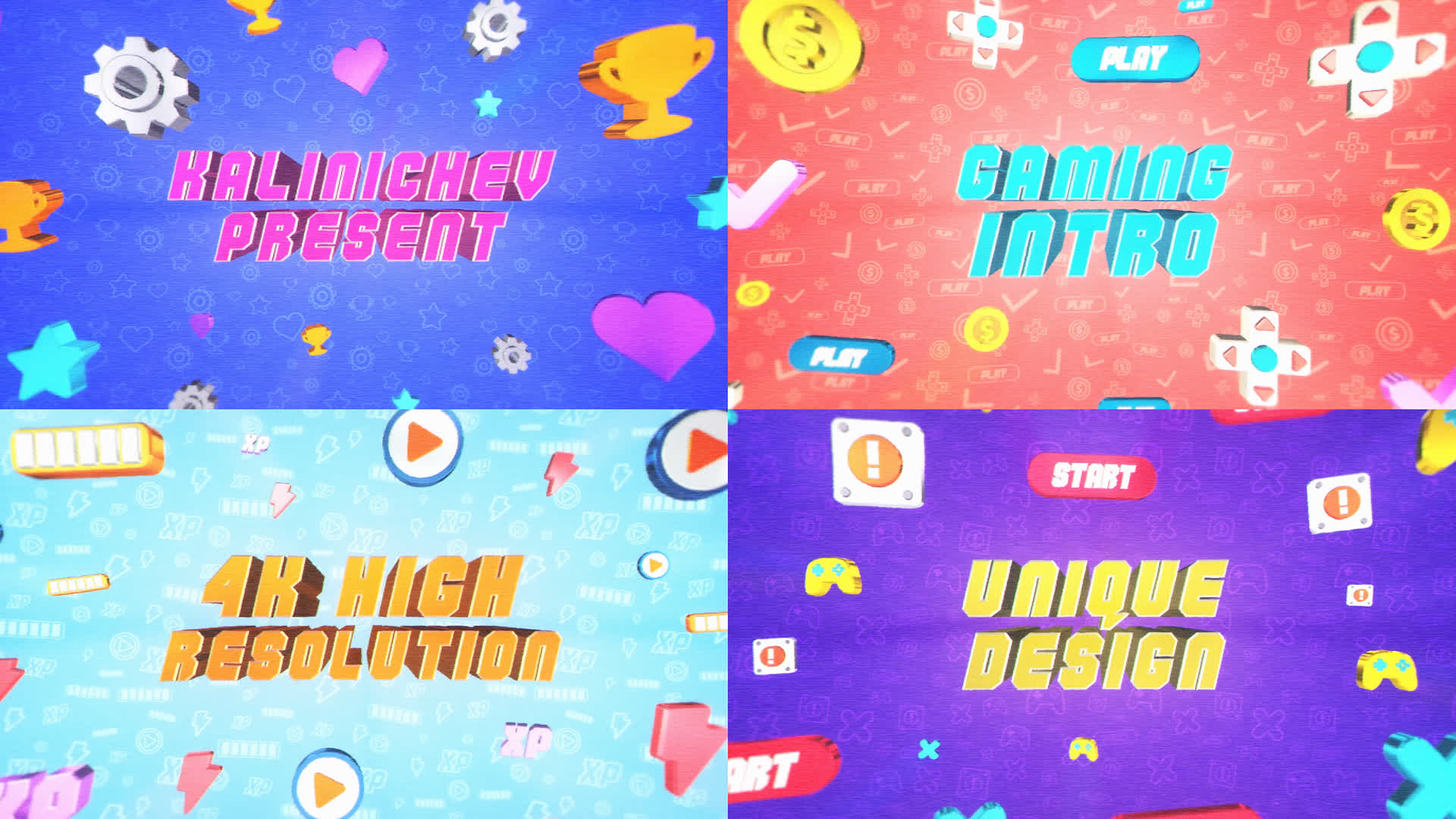 Gaming 8 Bit Intro