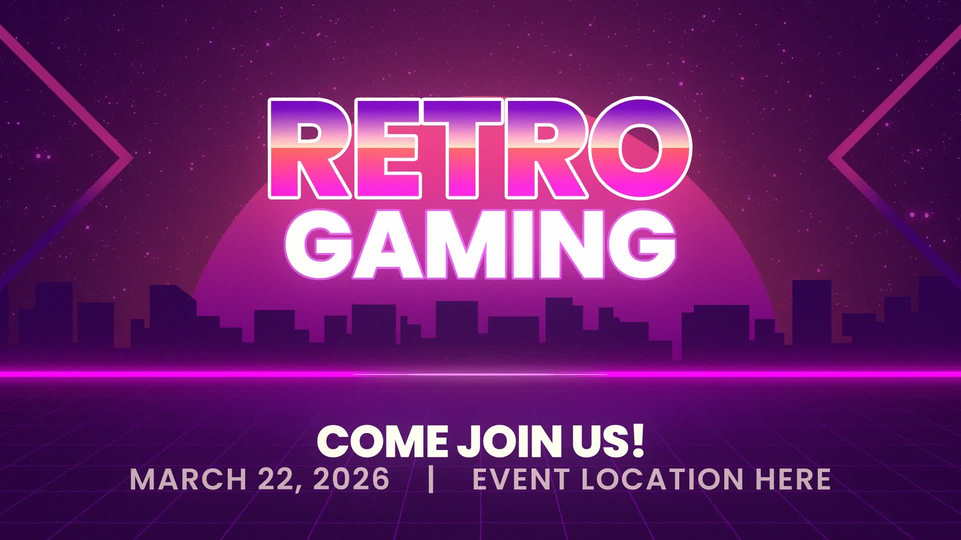 Gaming Retro Title Intro