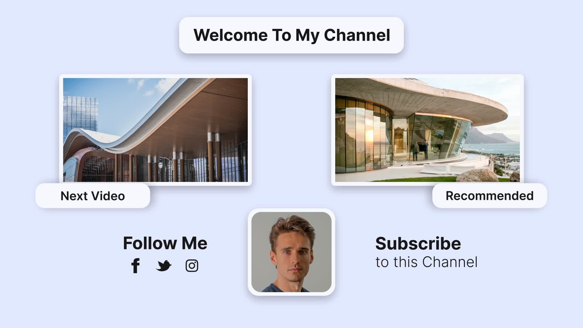 Geometric YouTube End Screens