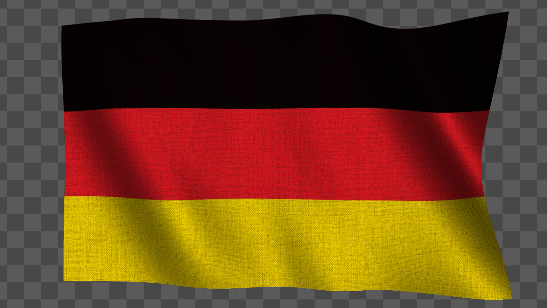 Germany Fabric Flag Realistic Waving