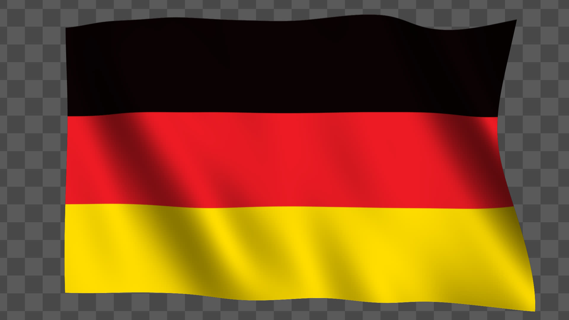 Germany Flag Waving Animation