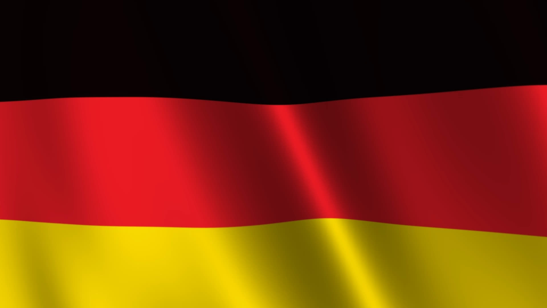 Germany Flag Waving Full Screen