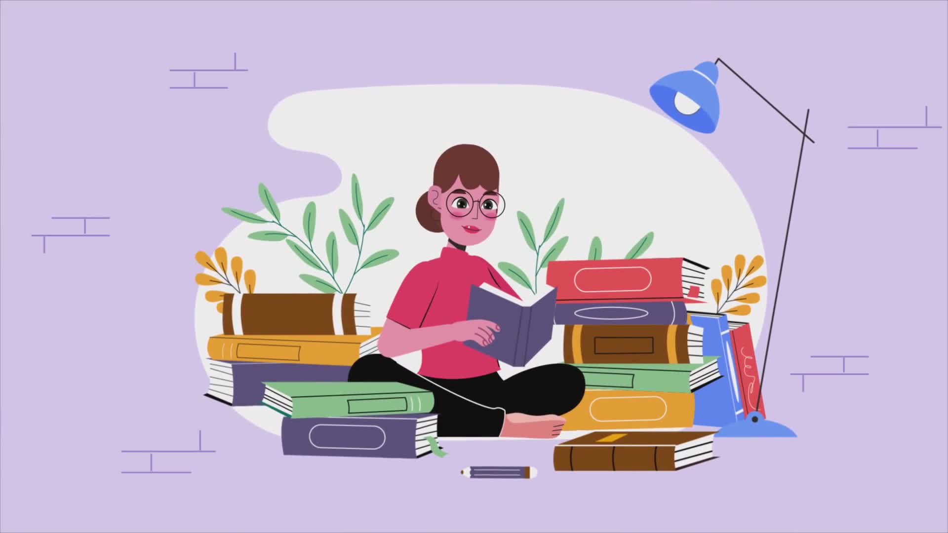 Girl Reading A Book