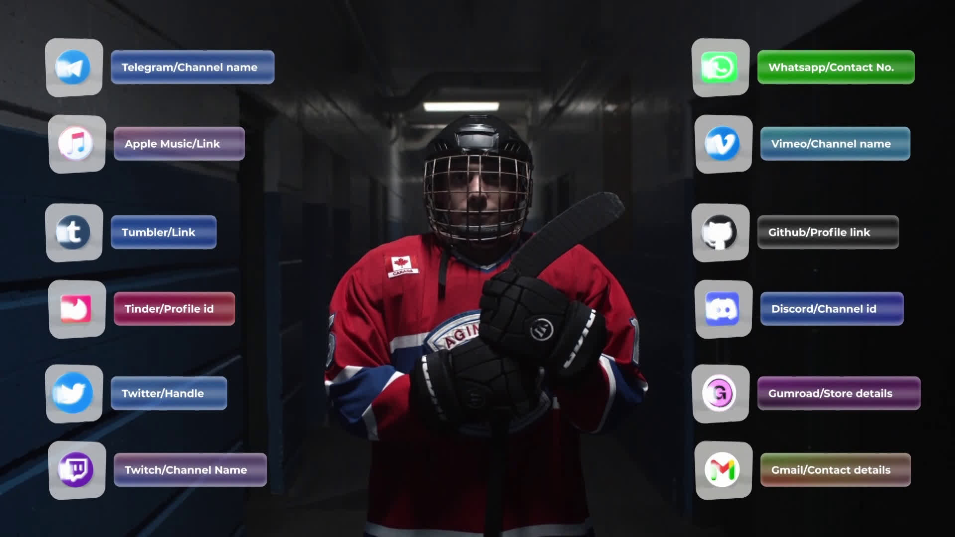 Glass Cube Social Media Lower Thirds