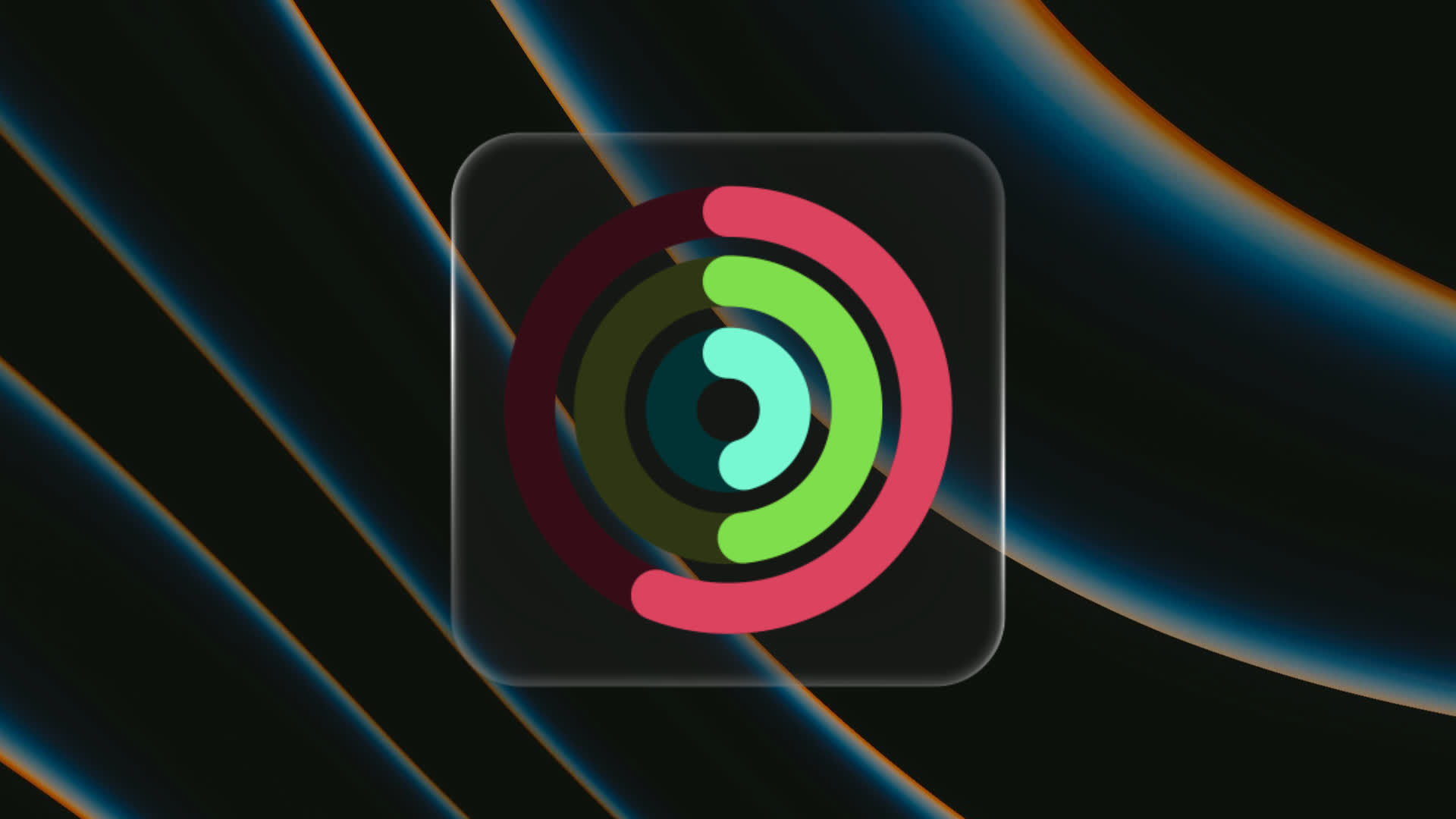 Glassmorphism Fitness Tracker Overlay