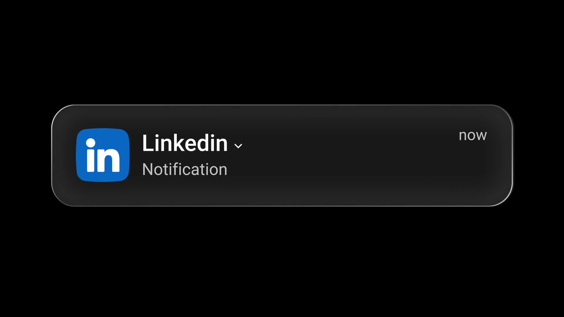 Glassmorphism Linkedin Notification